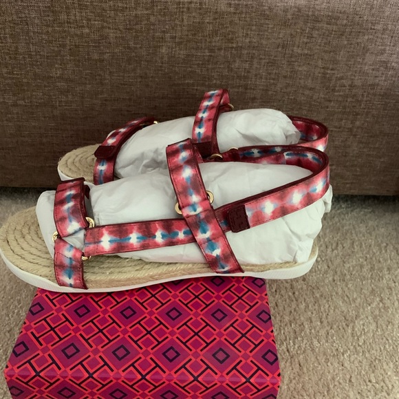 Tory Burch Shoes - Tory Burch Strappy Print Espadrilles